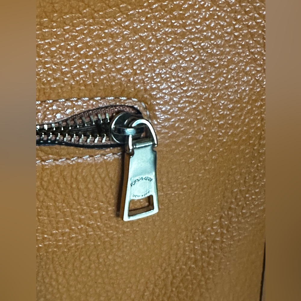 Coach Dempsey File Vibrant Orange Crossbody Bag - Picture 7 of 14